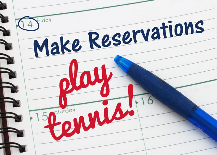 Make Reservations for Tennis at the Barn