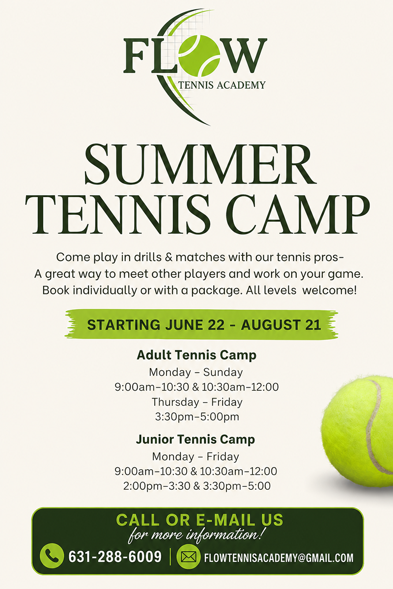 Adult Summer Tennis Camp